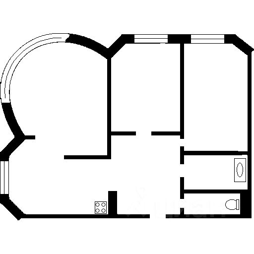 Планировка этой квартиры по данным Циан
