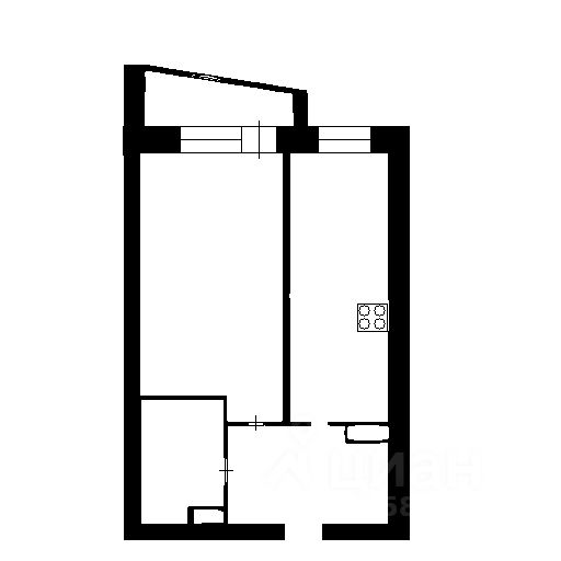 Планировка этой квартиры по данным Циан