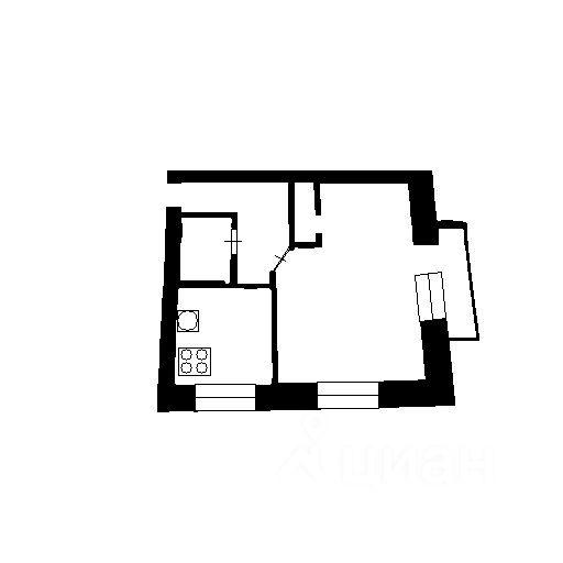 Планировка этой квартиры по данным Циан