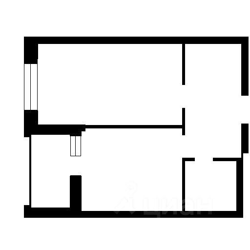 Планировка этой квартиры по данным Циан