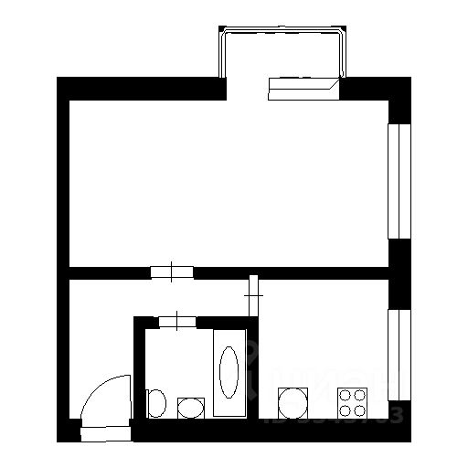 Планировка этой квартиры по данным Циан
