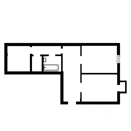 Планировка этой квартиры по данным Циан