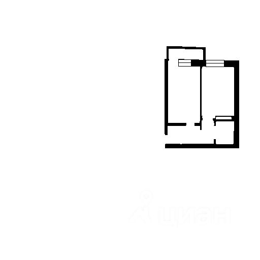 Планировка этой квартиры по данным Циан