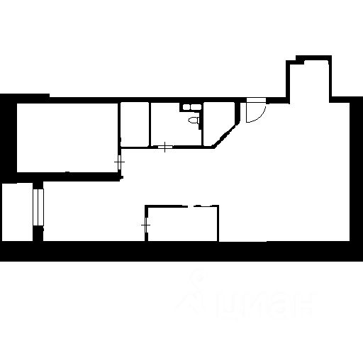Планировка этой квартиры по данным Циан