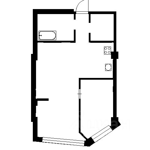 Планировка этой квартиры по данным Циан