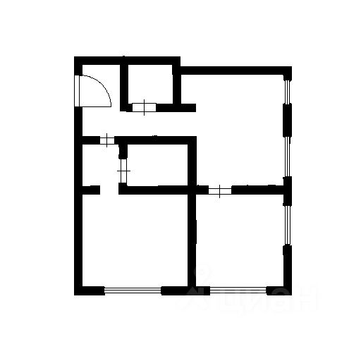 Планировка этой квартиры по данным Циан