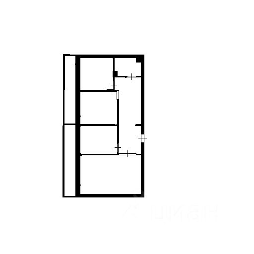 Планировка этой квартиры по данным Циан