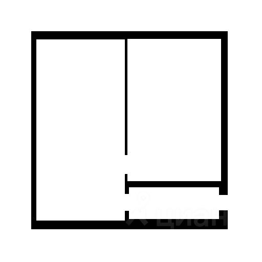 Планировка этой квартиры по данным Циан
