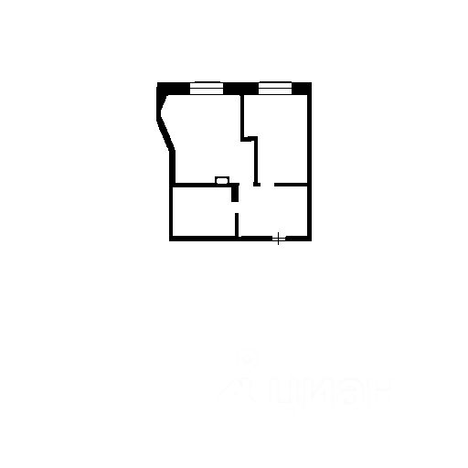 Планировка этой квартиры по данным Циан