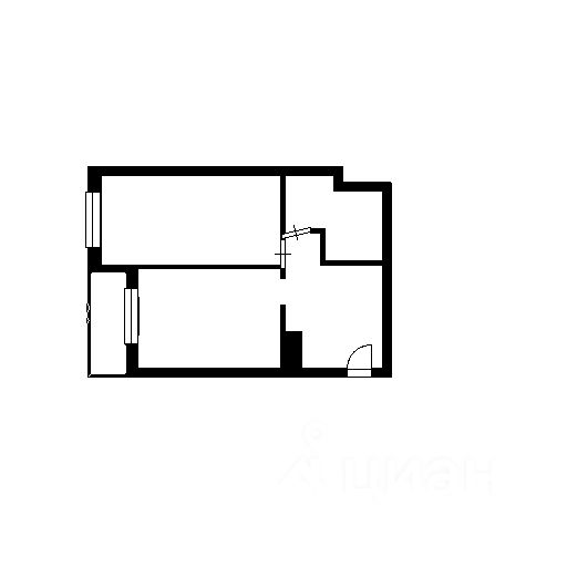 Планировка этой квартиры по данным Циан