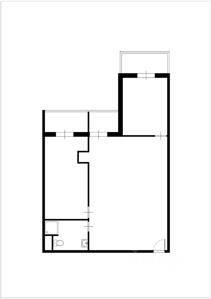 Планировка этой квартиры по данным Циан