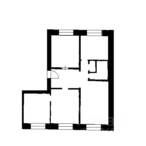 Планировка этой квартиры по данным Циан