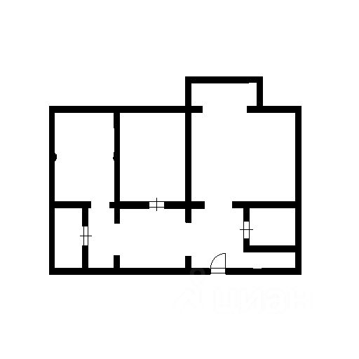 Планировка этой квартиры по данным Циан