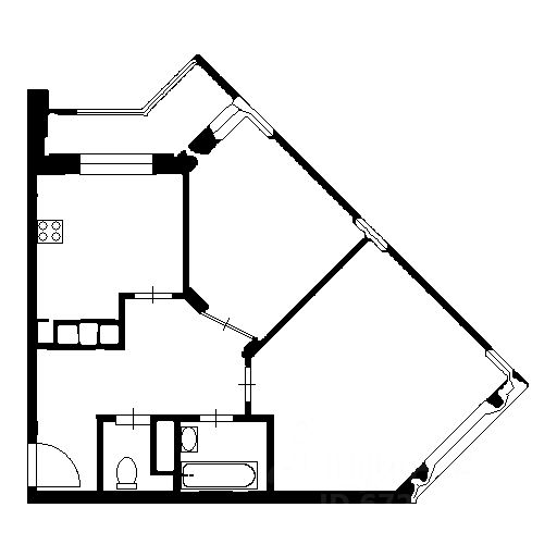 Планировка этой квартиры по данным Циан