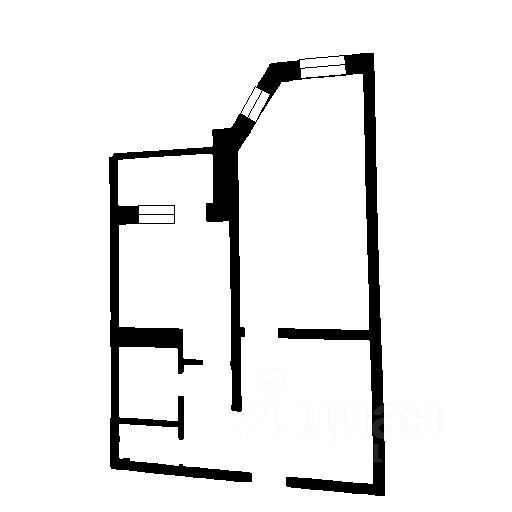 Планировка этой квартиры по данным Циан