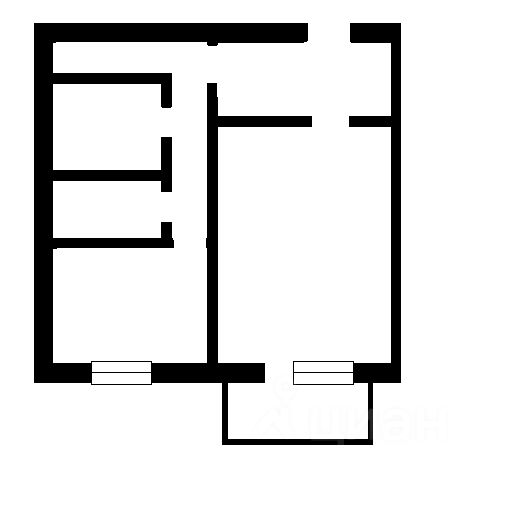 Планировка этой квартиры по данным Циан