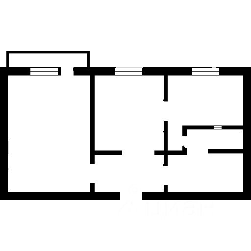 Планировка этой квартиры по данным Циан