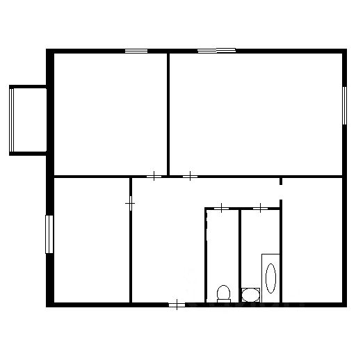 Планировка этой квартиры по данным Циан