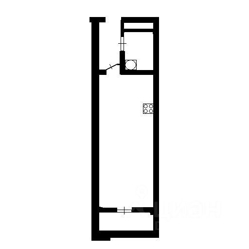 Планировка этой квартиры по данным Циан