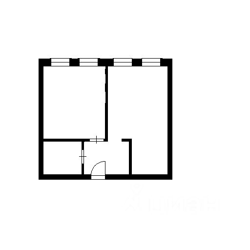 Планировка этой квартиры по данным Циан