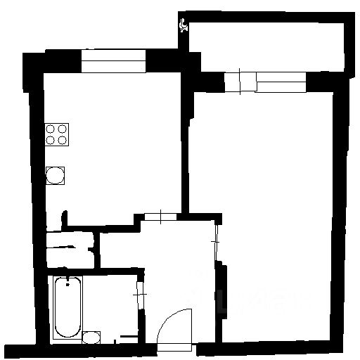 Планировка этой квартиры по данным Циан