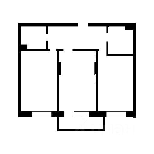 Планировка этой квартиры по данным Циан