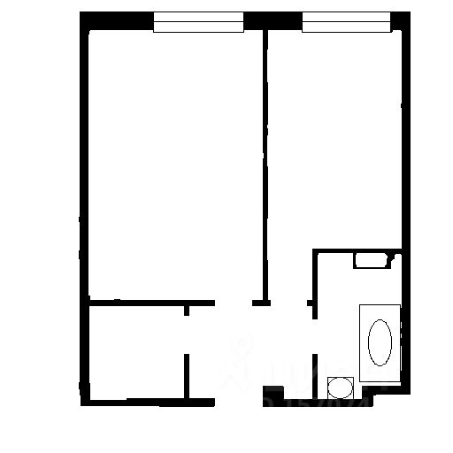 Планировка этой квартиры по данным Циан
