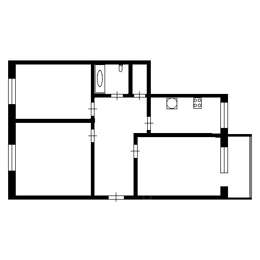 Планировка этой квартиры по данным Циан