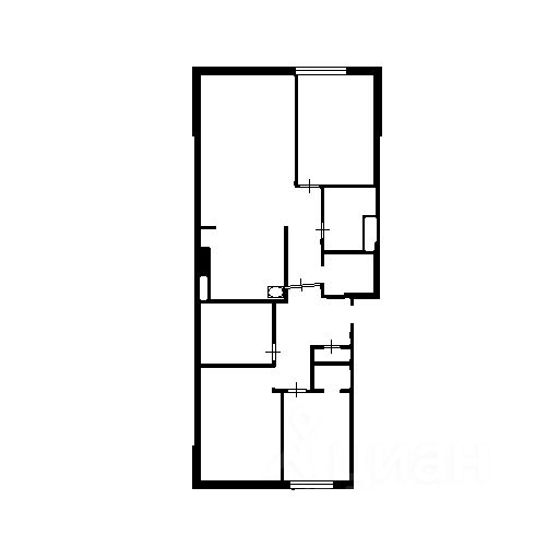 Планировка этой квартиры по данным Циан