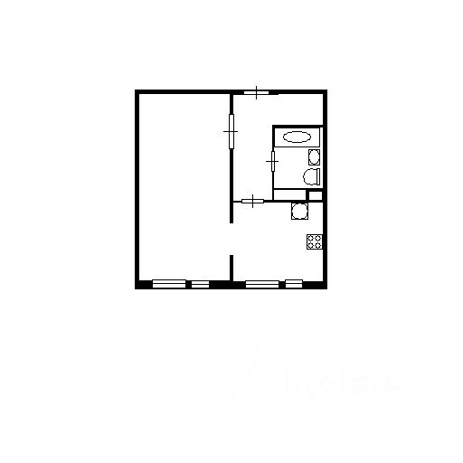 Планировка этой квартиры по данным Циан