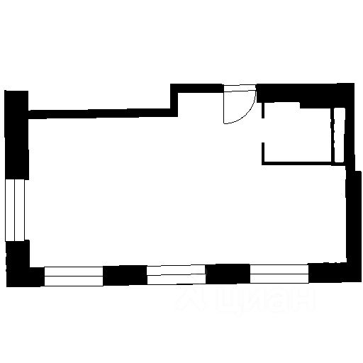 Планировка этой квартиры по данным Циан
