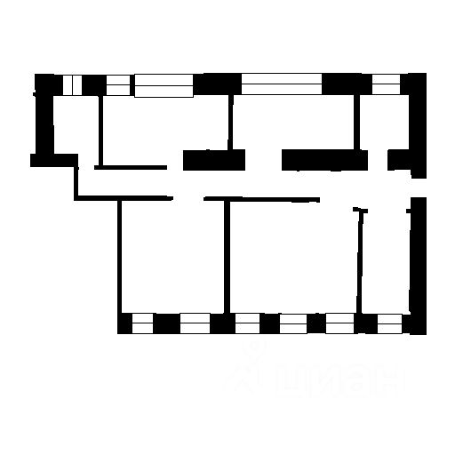 Планировка этой квартиры по данным Циан