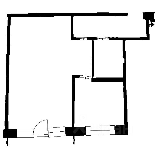 Планировка этой квартиры по данным Циан