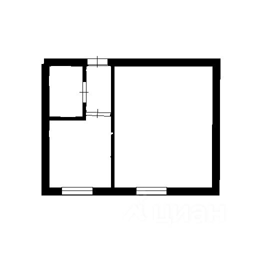 Планировка этой квартиры по данным Циан