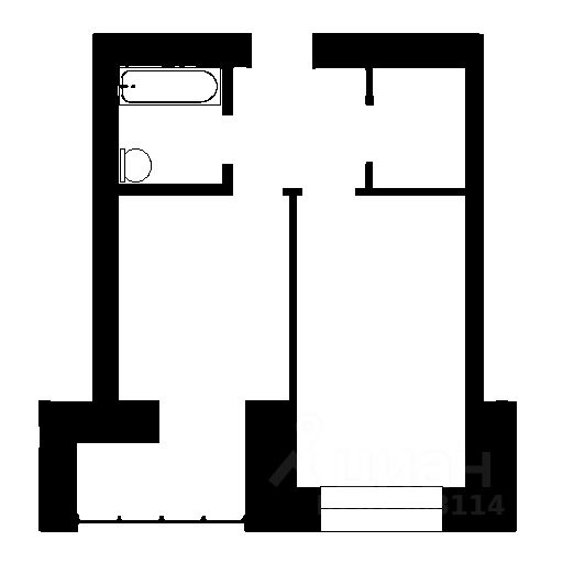 Планировка этой квартиры по данным Циан