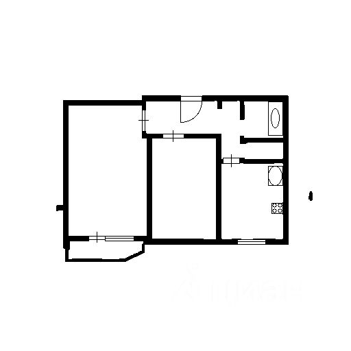 Планировка этой квартиры по данным Циан