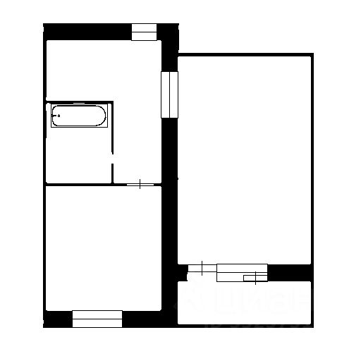 Планировка этой квартиры по данным Циан