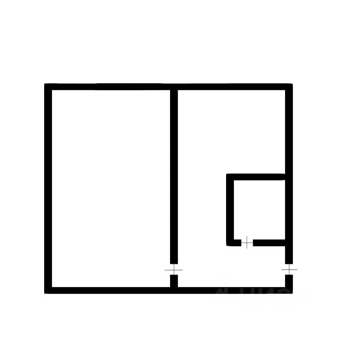 Планировка этой квартиры по данным Циан