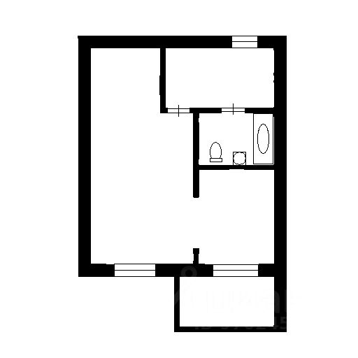 Планировка этой квартиры по данным Циан