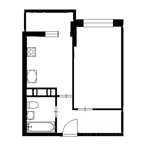 Планировка этой квартиры по данным Циан