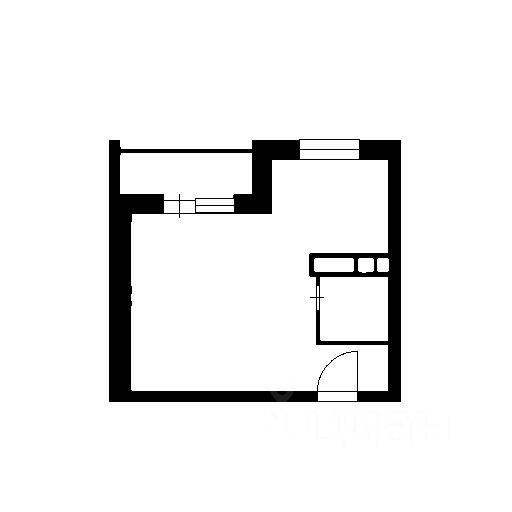 Планировка этой квартиры по данным Циан
