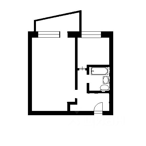 Планировка этой квартиры по данным Циан