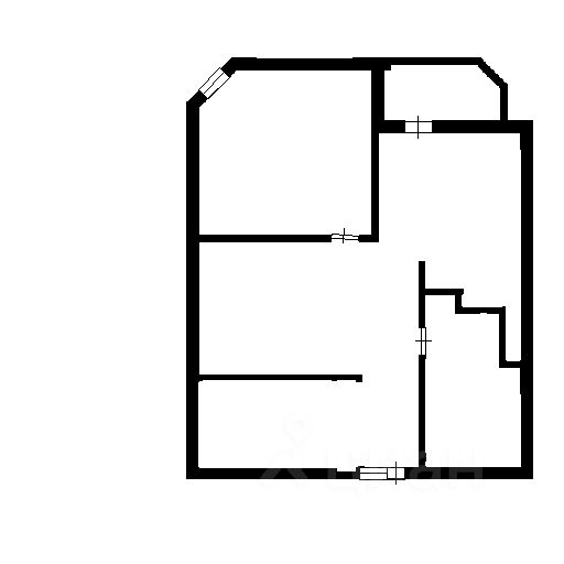Планировка этой квартиры по данным Циан
