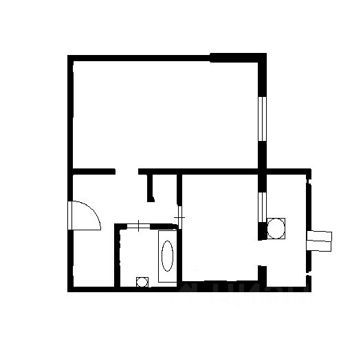 Планировка этой квартиры по данным Циан