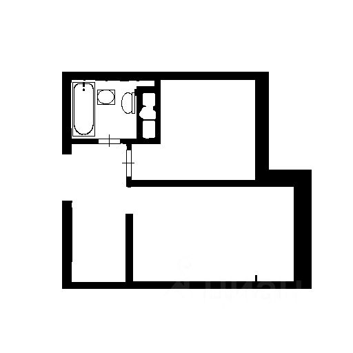 Планировка этой квартиры по данным Циан