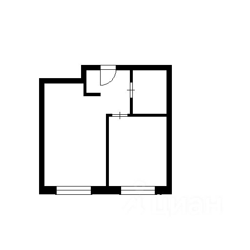 Планировка этой квартиры по данным Циан