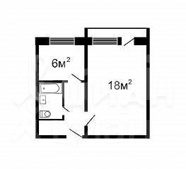 Планировка этой квартиры по данным Циан