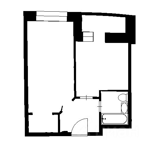 Планировка этой квартиры по данным Циан