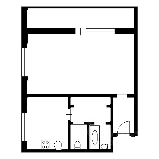 Планировка этой квартиры по данным Циан