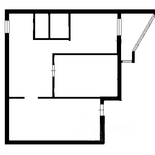 Планировка этой квартиры по данным Циан